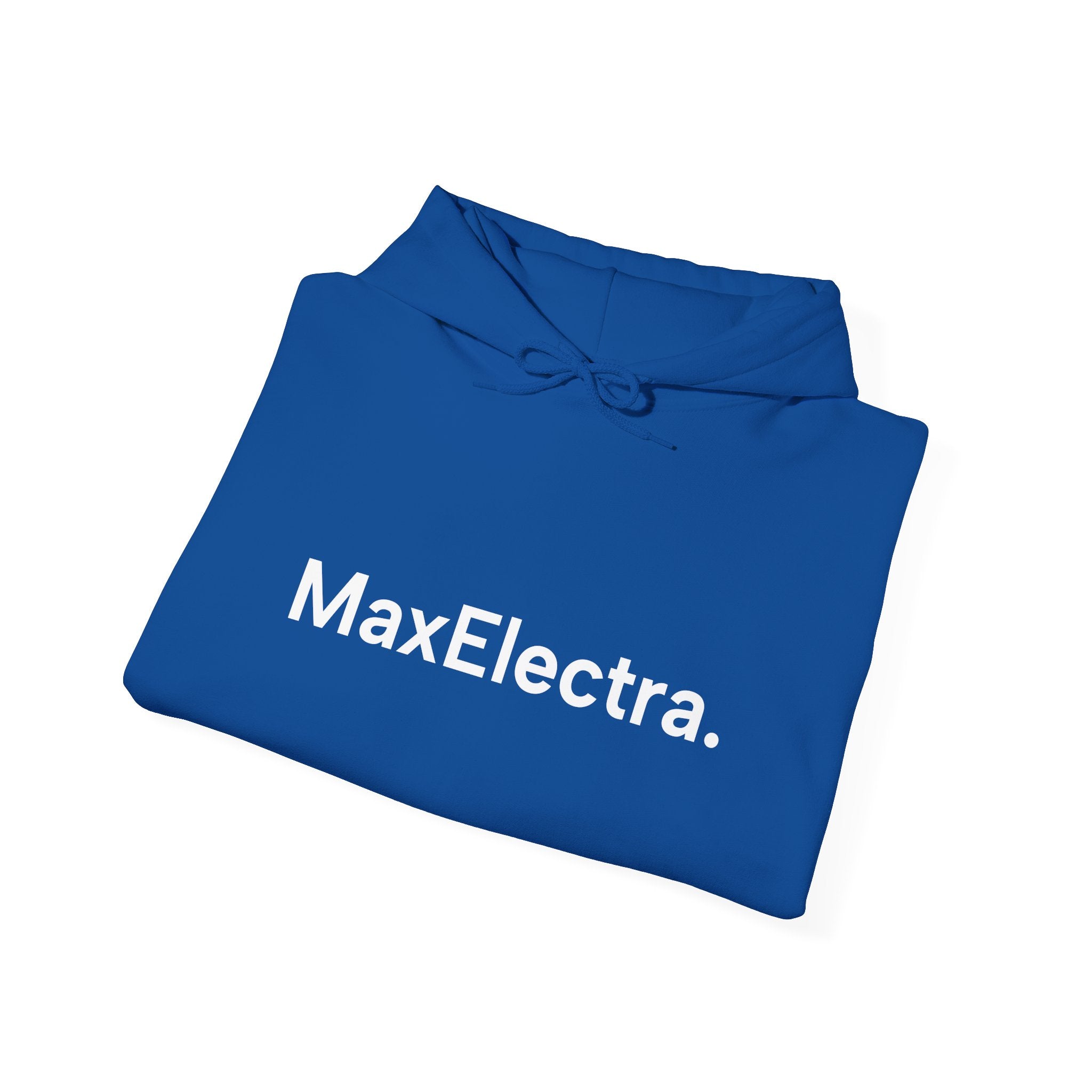 MaxElectra Logo Hoodie — Minimal Black Streetwear Pullover