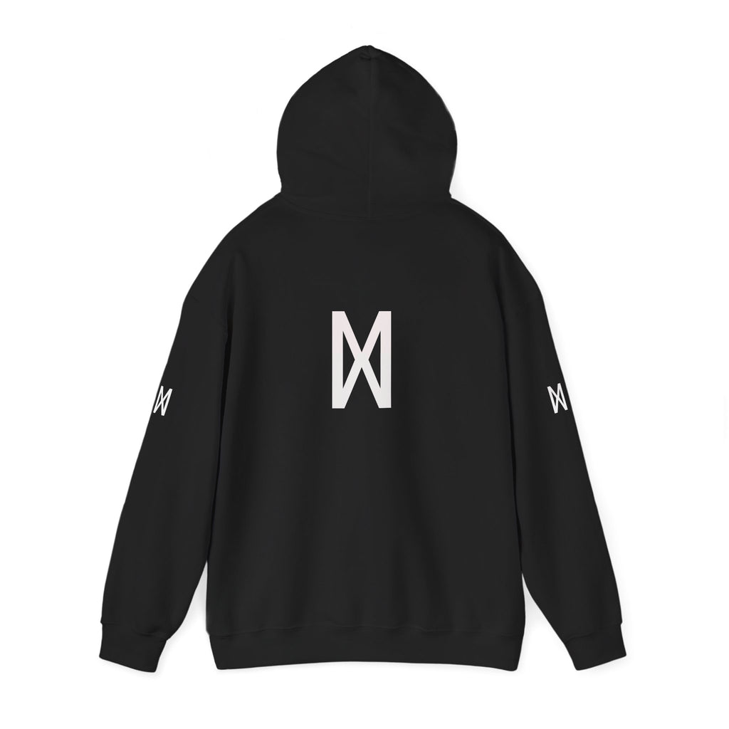 MaxElectra Logo Hoodie — Minimal Black Streetwear Pullover