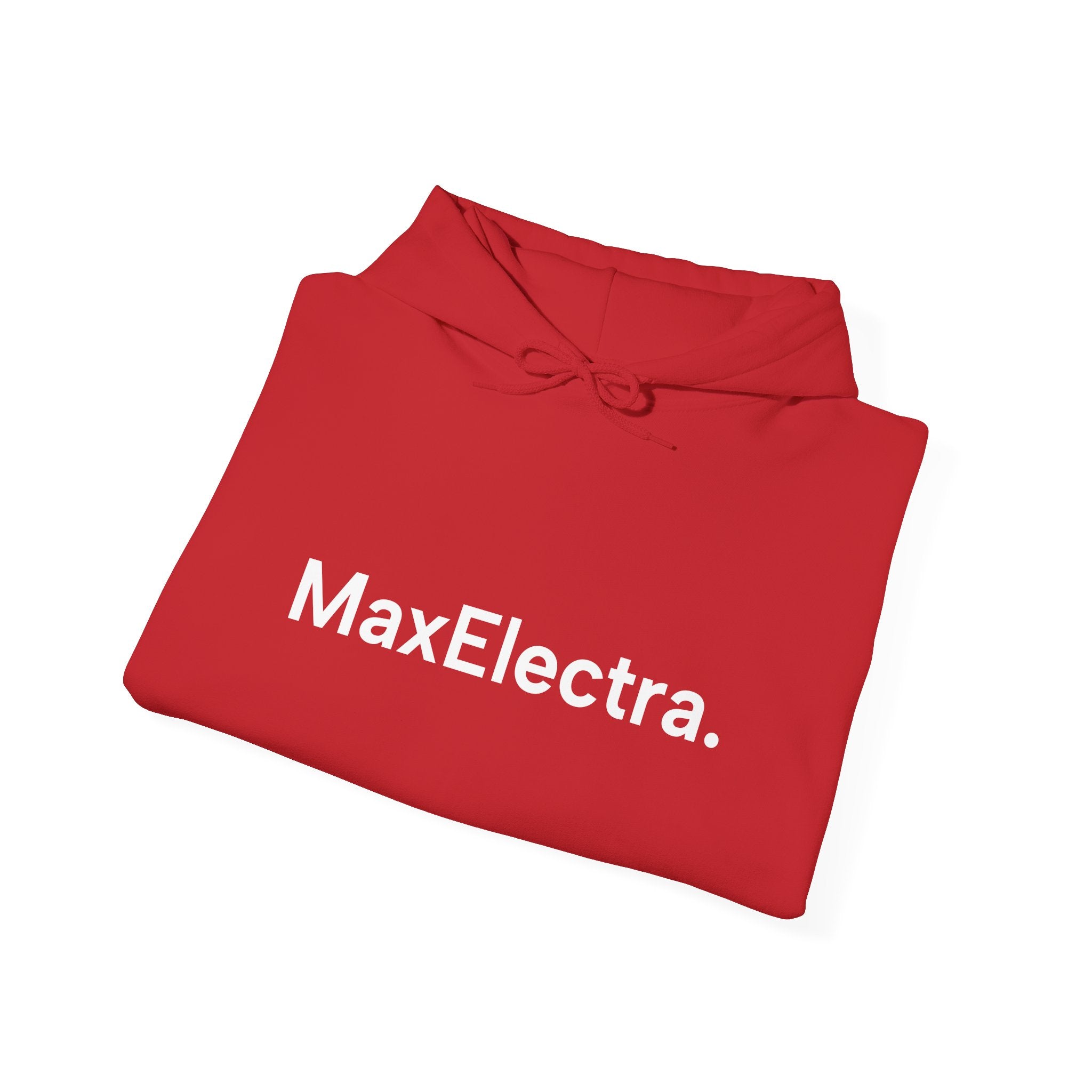MaxElectra Logo Hoodie — Minimal Black Streetwear Pullover
